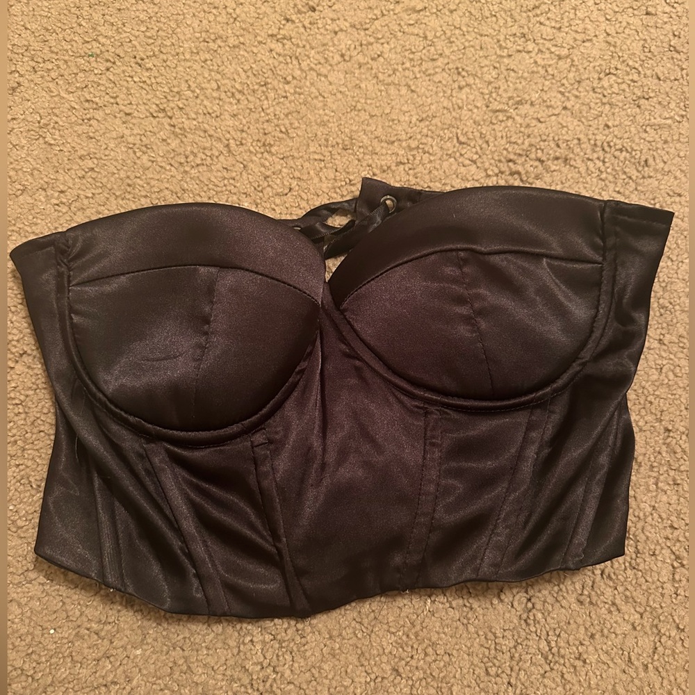 🖤SEXY BLACK CORSET TOP from SHEIN